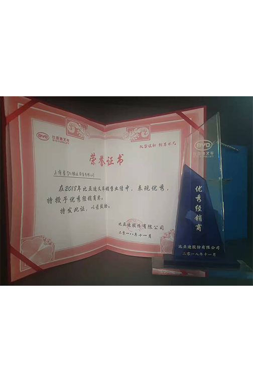 丹阳市比亚迪2018优秀经销商